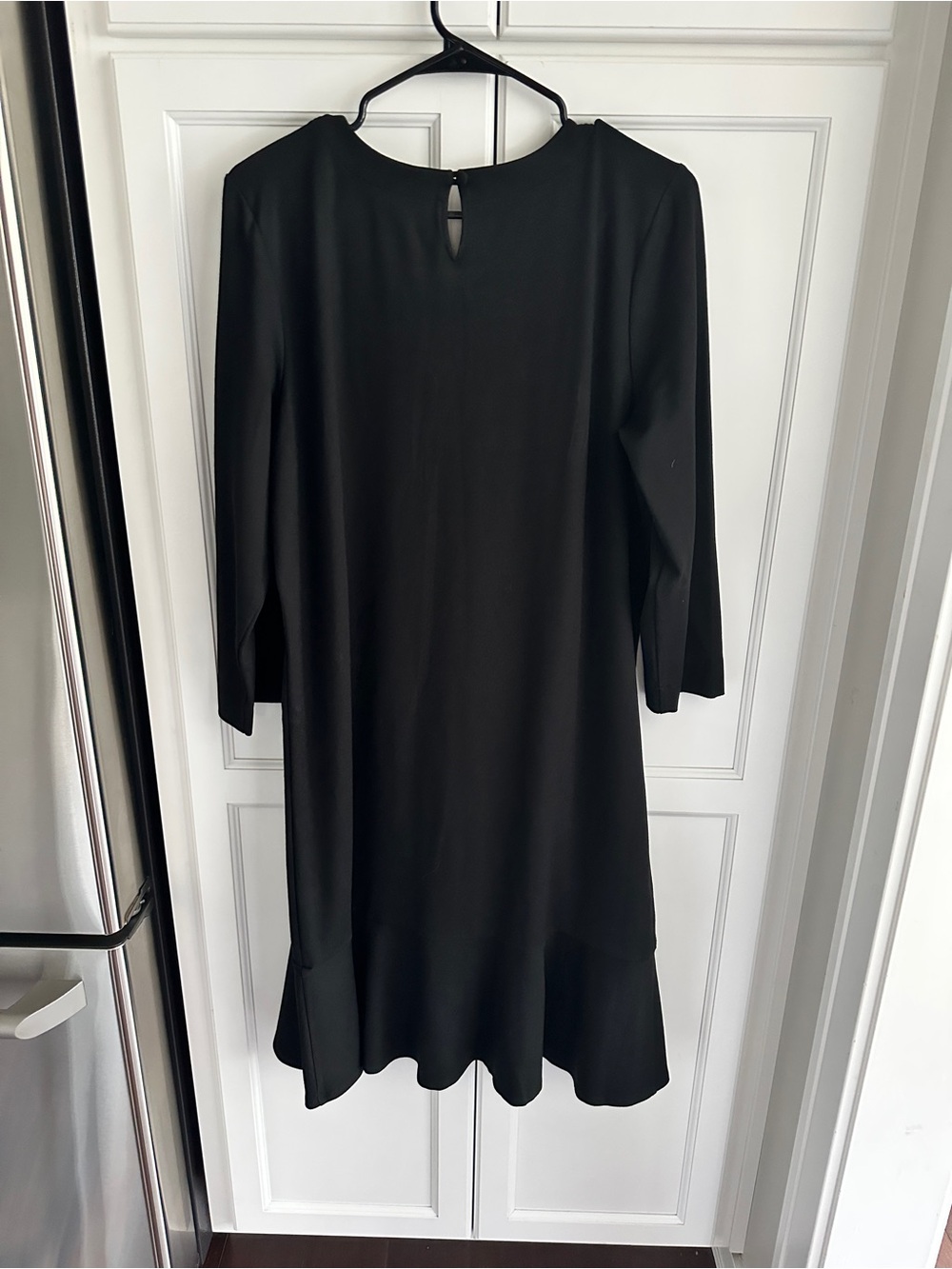NWT J. Jill Classic Black Ponte Dress Size L - Picture 5 of 8